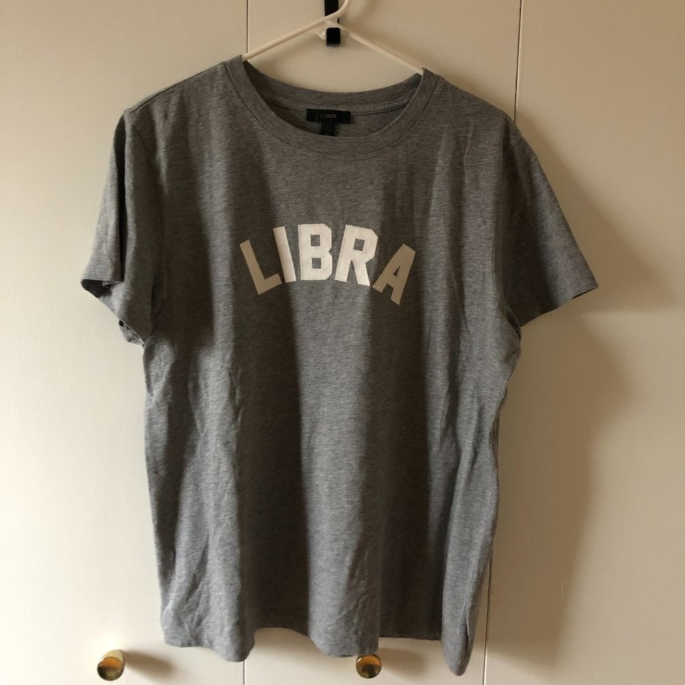 JCREW|GRAPHIC LIBRA TEE|XL|SALE